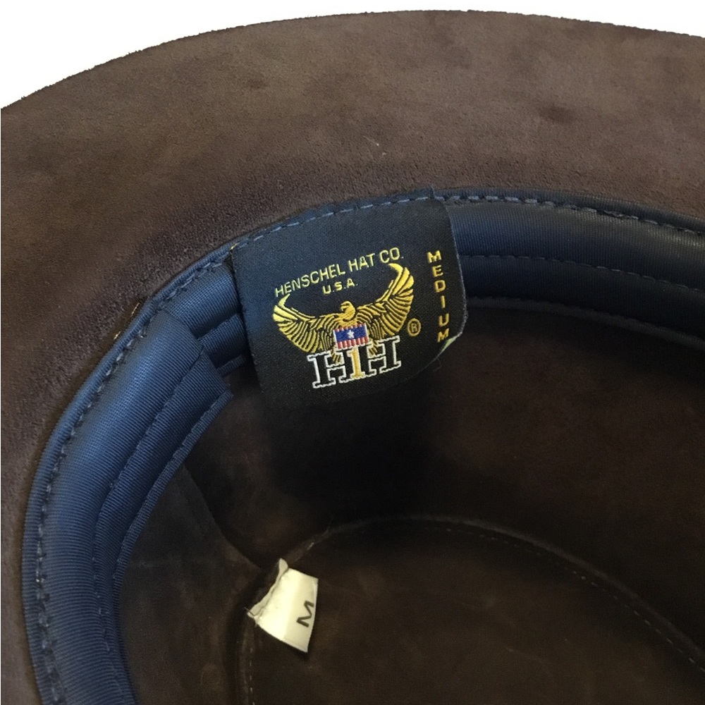 Henschel Co. Leather Brown Hat Sz.M - Picture 9 of 9